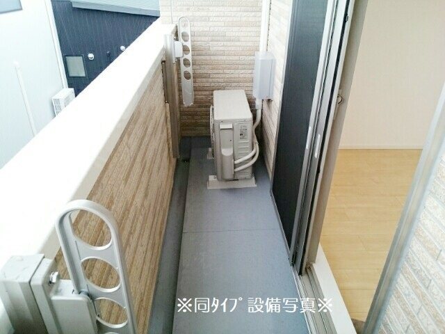 一宮市大和町妙興寺字山王浦のアパートのバルコニー|バルコニー