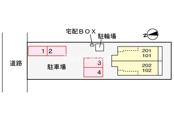 レジデンス　グー　グー　Ⅲの駐車場|駐車場