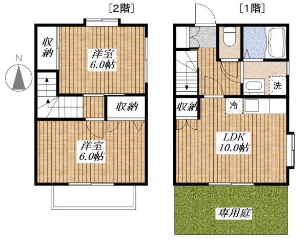 グランメール昭島Bの間取り