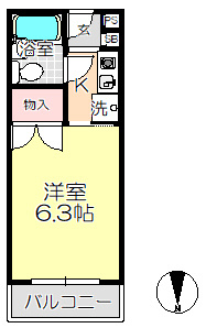 【間取り】 | シャローム中村1番館