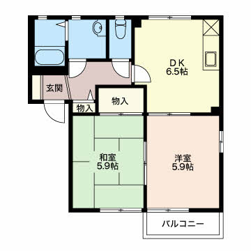 【間取り】 | フォーレスしらかばC