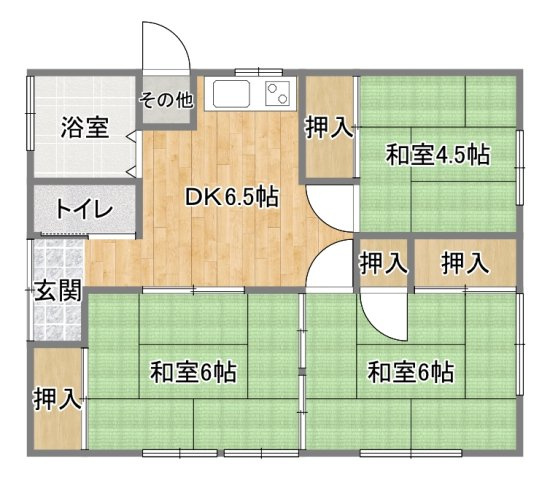 八代八反田戸建の間取り