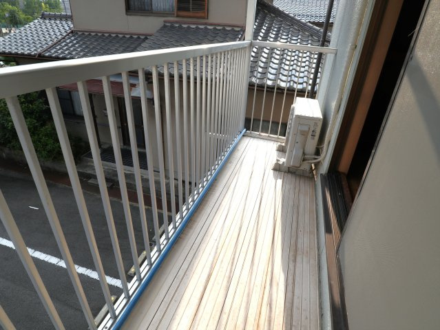 脇アパートＣ号棟のバルコニー