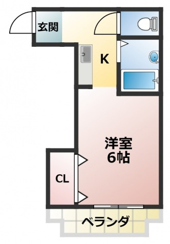 OKハイツ神路の間取り