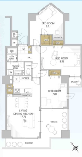 ◆豊中市◆南西向きで陽当たり良好♪敷地内プール・公園あり◆緑地公園グリーンハイツ◆の画像