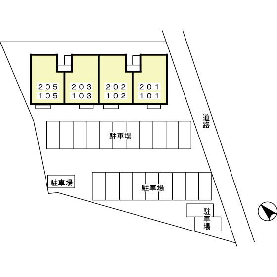 グランパールの区画図