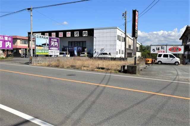 鏡町内田土地の前面道路含む現地写真
