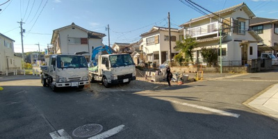 【前面道路含む現地写真】 | 名東区西山台　全1棟　1号棟＜仲介手数料無料＞西山小・神丘中　新築一戸建て | 11/3撮影
名東区の不動産売買の事ならマックスバリュで住まい相談エムワイホームにお任せください。