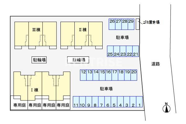 ひまわりⅢの駐車場|駐車場