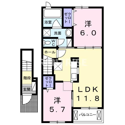 ひまわりⅢの間取り|間取図