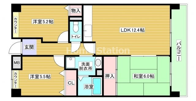 【間取り】 | アコール海老江