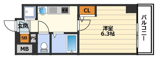 プレサンス天満ステーションフロントの間取り
