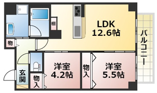 【間取り】 | ルッソ烏丸五条