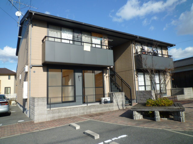 倉敷市茶屋町のアパートの外観