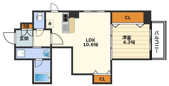 サクラブルーレジデンスの間取り