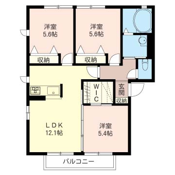 ヴィラ東小岩Ⅱの間取り