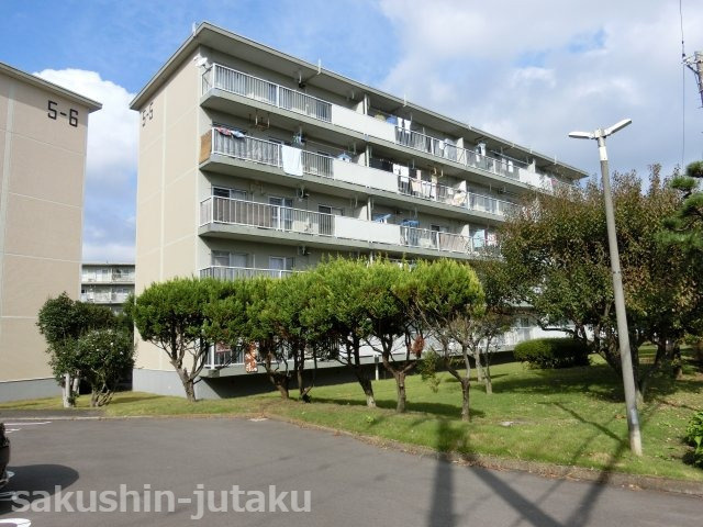 高津団地の外観|高津団地　４階部分　２ＬＤＫ　