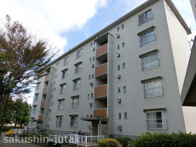 高津団地の外観|高津団地　４階部分　２ＬＤＫ　