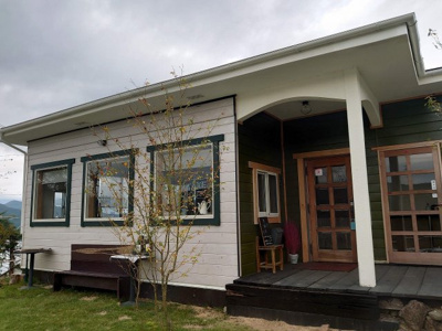 【玄関】 | 塩尻市柿沢　中古店舗 | 入口外観