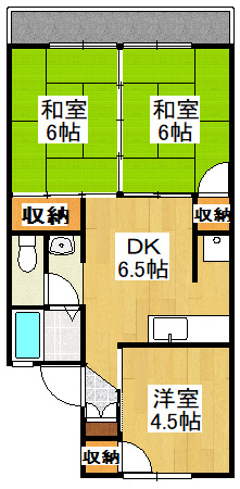 プラザハウスAの間取り