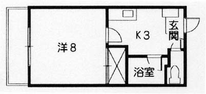 米満ハイツⅠ号棟の間取り