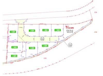 【区画図】 | 福島市蓬莱町8丁目分譲地　№5（全9区画）（Z）