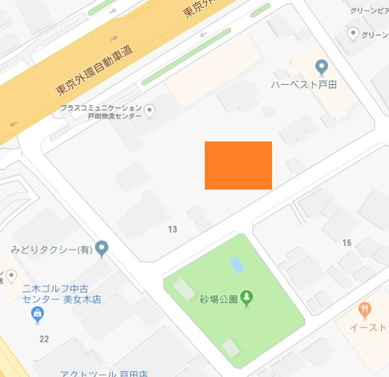 稲垣パーキングの地図