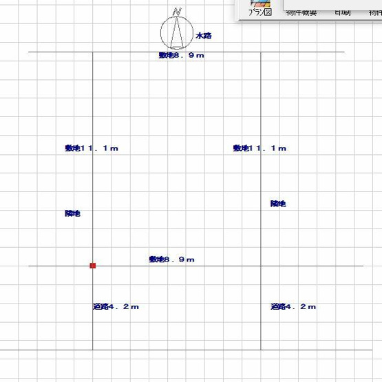 【土地図】 | 加古川市平岡町西谷　土地 | 敷地面積　約30.28坪です。