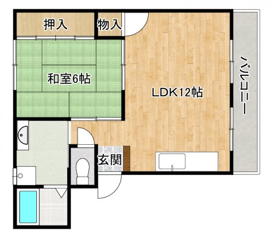 メゾン新万の間取り