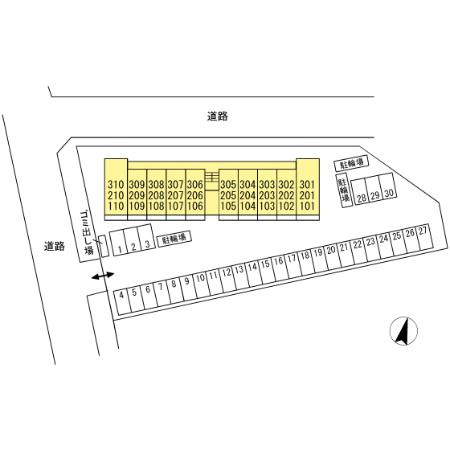 グランシエル下見の区画図