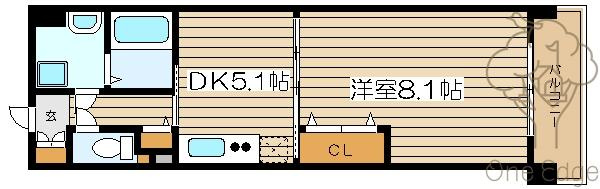 ウィステリア西梅田の間取り