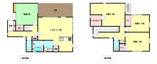小倉台6丁目戸建の間取り