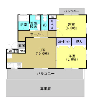 カメリアハウスの間取り