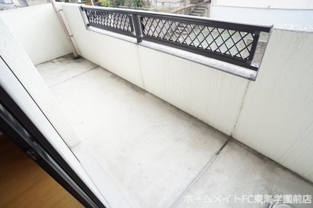 菊池郡菊陽町光の森４丁目の賃貸マンションのバルコニー