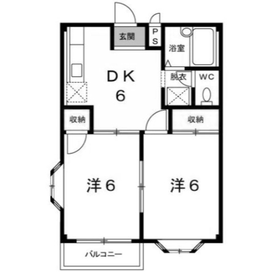 【間取り】 | コートビレッジヤマモトＢ