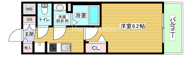 【間取り】 | ララプレイス大阪福島アビリテ