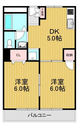 アクセス久野喜台マンションの間取り