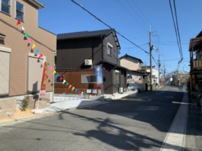 【前面道路含む現地写真】 | 大津市衣川3丁目13-16　新築分譲 | 前面道路含む現地写真　2022年2月　撮影