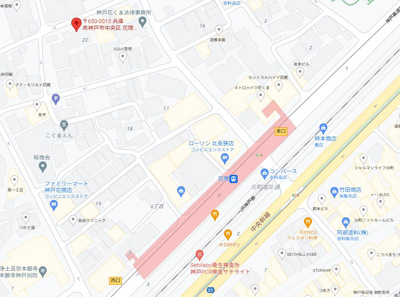 【地図】 | レジュールアッシュ神戸元町