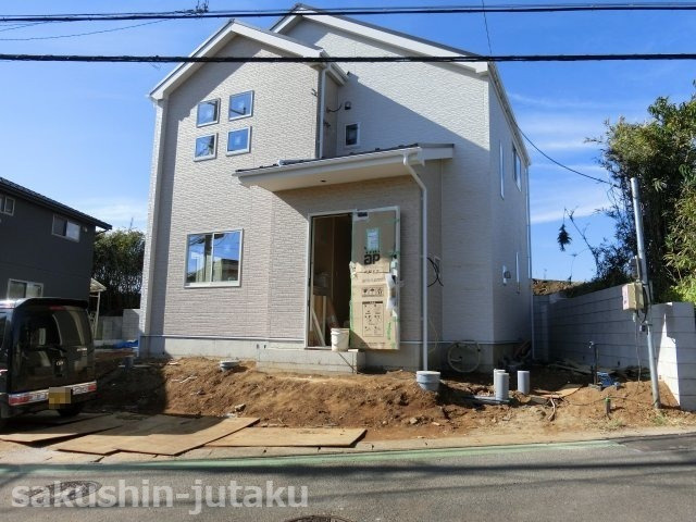 長作町　新築戸建の外観|長作町　新築戸建　1棟　実籾駅徒歩１４分　土地広ーい約５８坪・建物約３０．８坪　庭先５ｍの広ーいお庭付　収納たっぷり