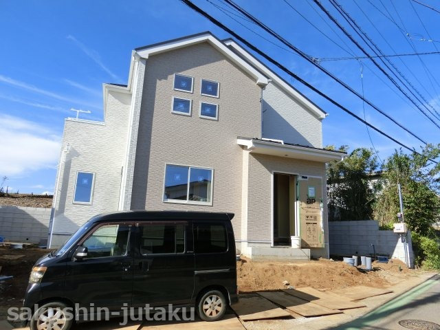 長作町　新築戸建の外観|長作町　新築戸建　1棟　実籾駅徒歩１４分　土地広ーい約５８坪・建物約３０．８坪　庭先５ｍの広ーいお庭付　収納たっぷり