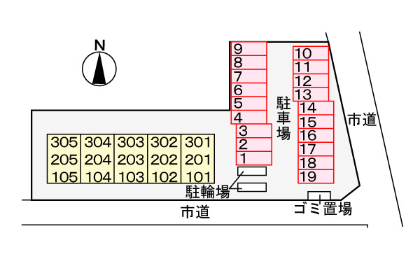 ガーデンプレイスⅡの区画図