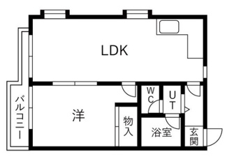 【間取り】 | サンパレス21夙川東 | 図面反転タイプ