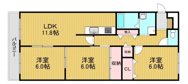 YFヒルズ宮山の間取り