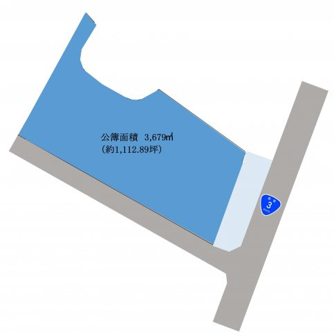 川田町東土地の土地図