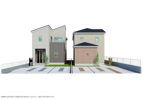 リーブルガーデン　岡山市北区大安寺中町の外観パース