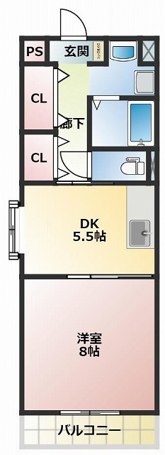 山帰来の間取り
