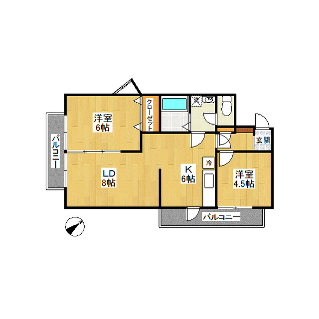 パレロアール戸塚の間取り
