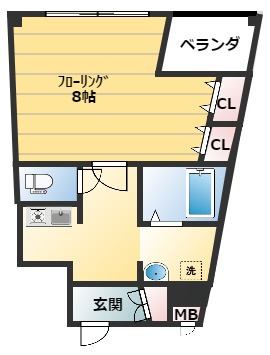 花りんごの間取り|イメージになります。
