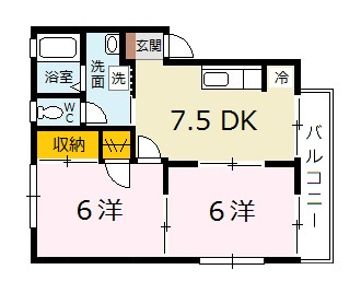 ロイヤルパレス中野　Ａの間取り